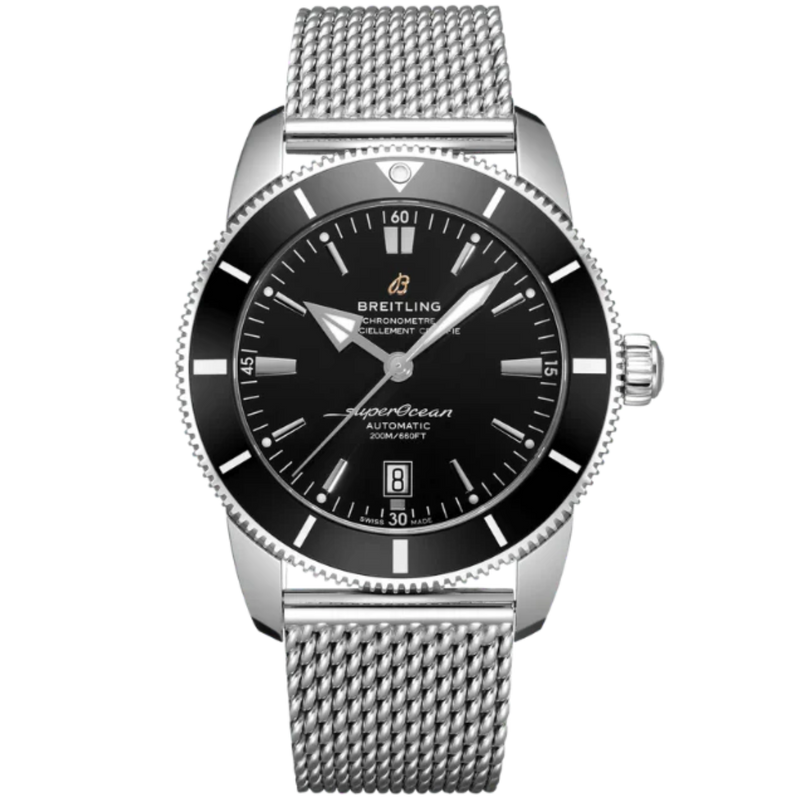 SUPEROCEAN HERITAGE B20 AUTOMATIC 46 MM STAINLESS STEEL WITH BLACK DIAL - Breitling