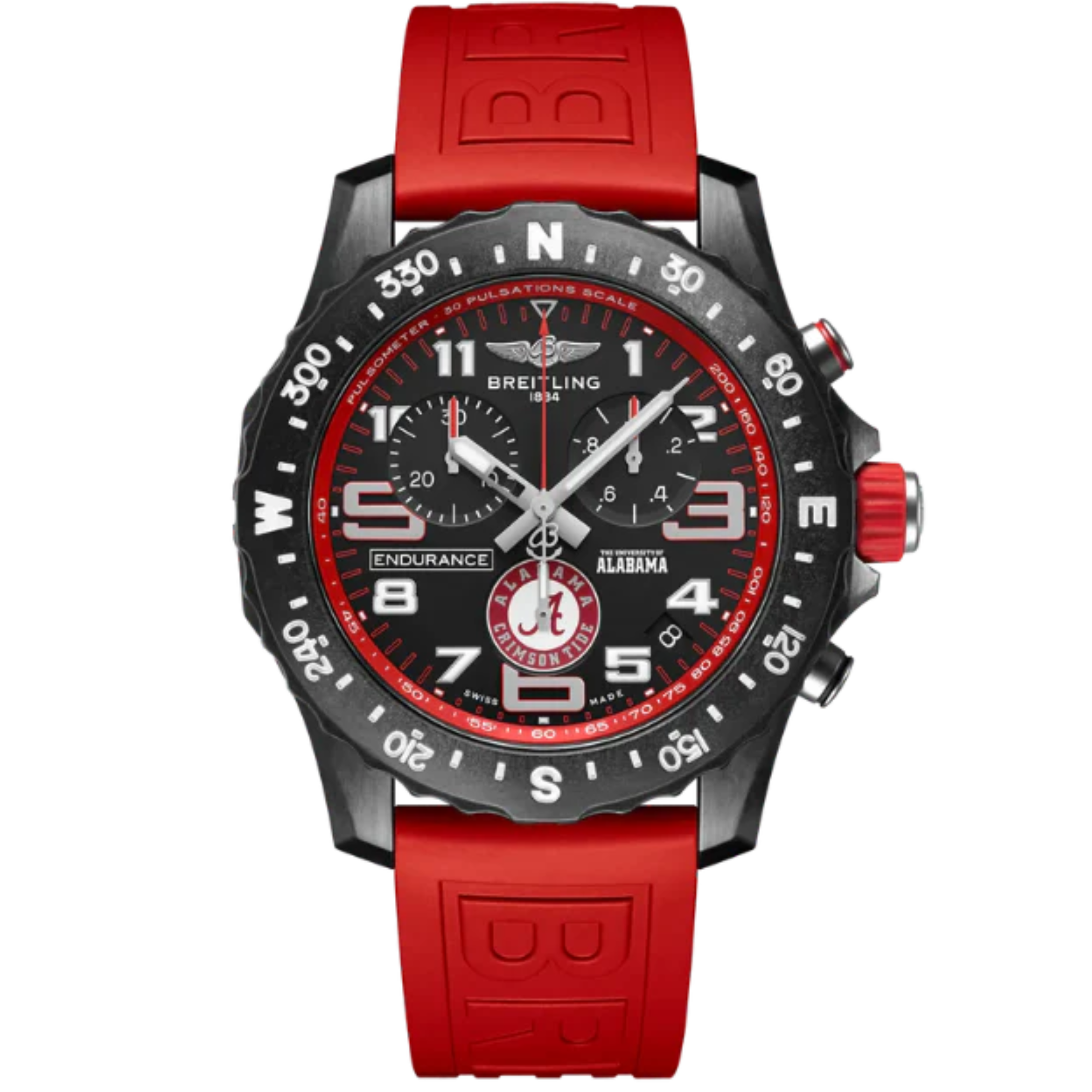 ENDURANCE PRO THE UNIVERSITY OF ALABAMA® 44 MM BREITLIGHT® CASE WITH BLACK DIAL - Breitling
