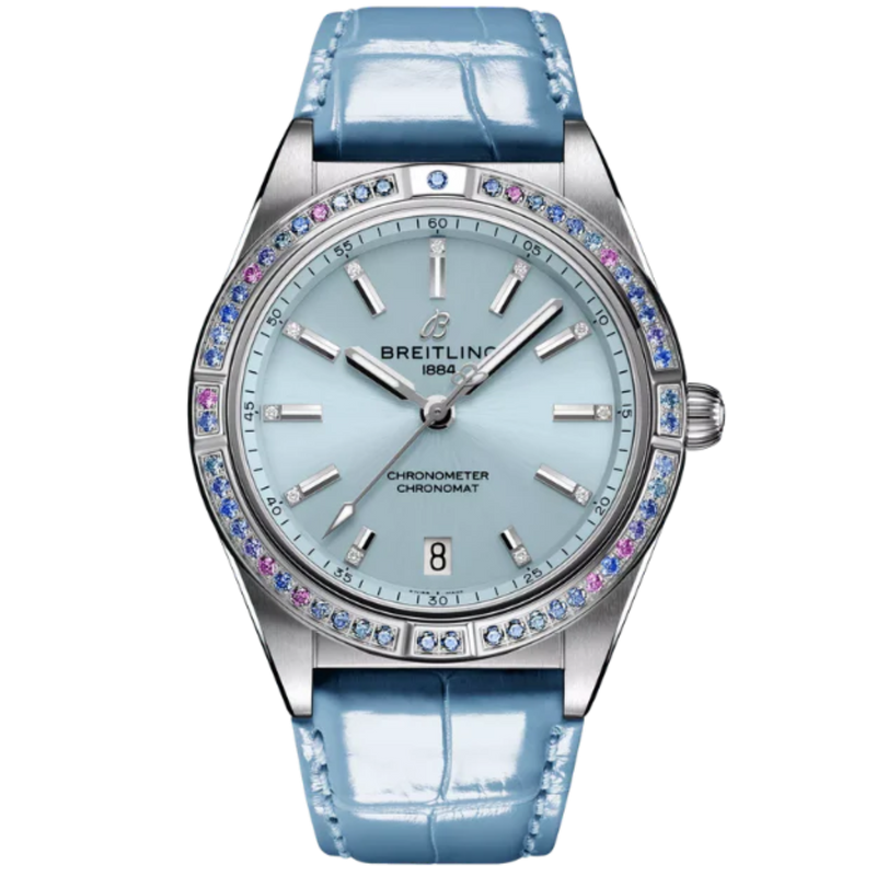 CHRONOMAT AUTOMATIC SOUTH SEA 36 MM STAINLESS STEEL & 18K ROSE GOLD WITH ICE BLUE DIAL - Breitling