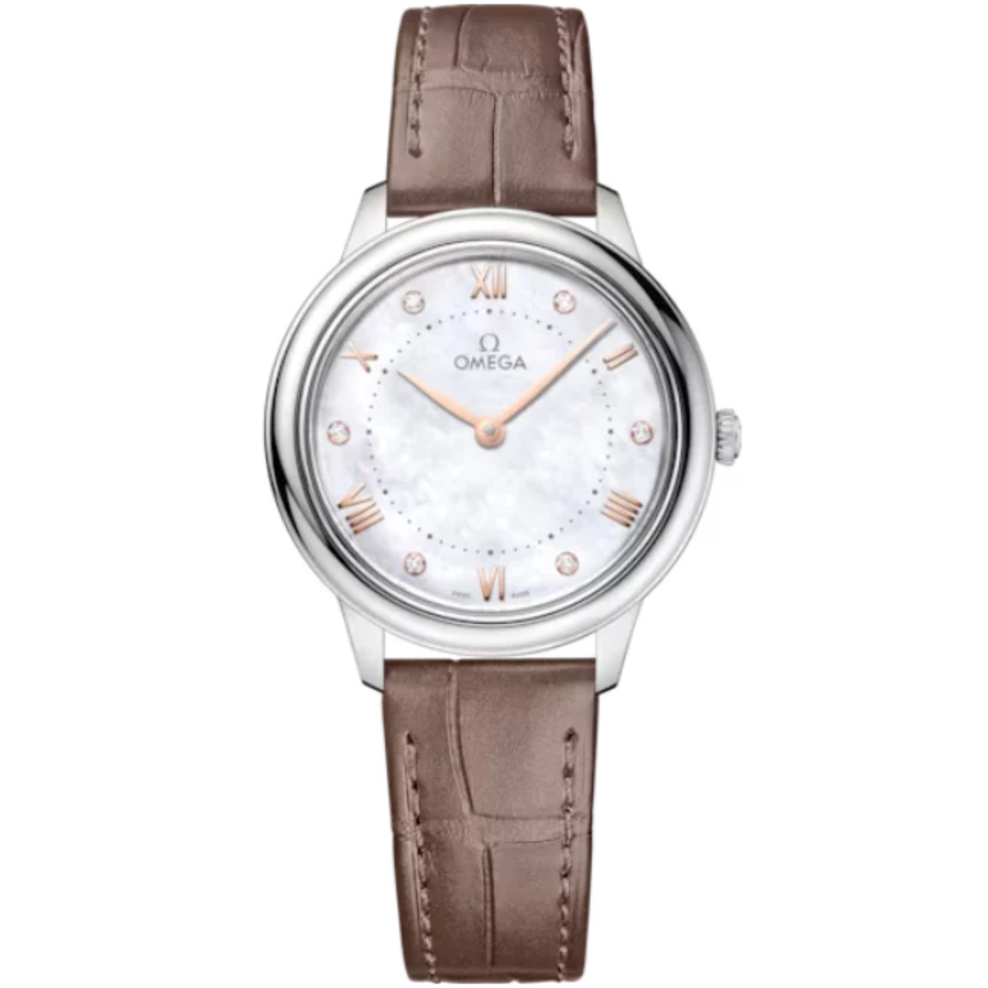 DE VILLE PRESTIGE 30 MM STAINLESS STEEL WITH MOTHER OF PEARL DIAL - Omega