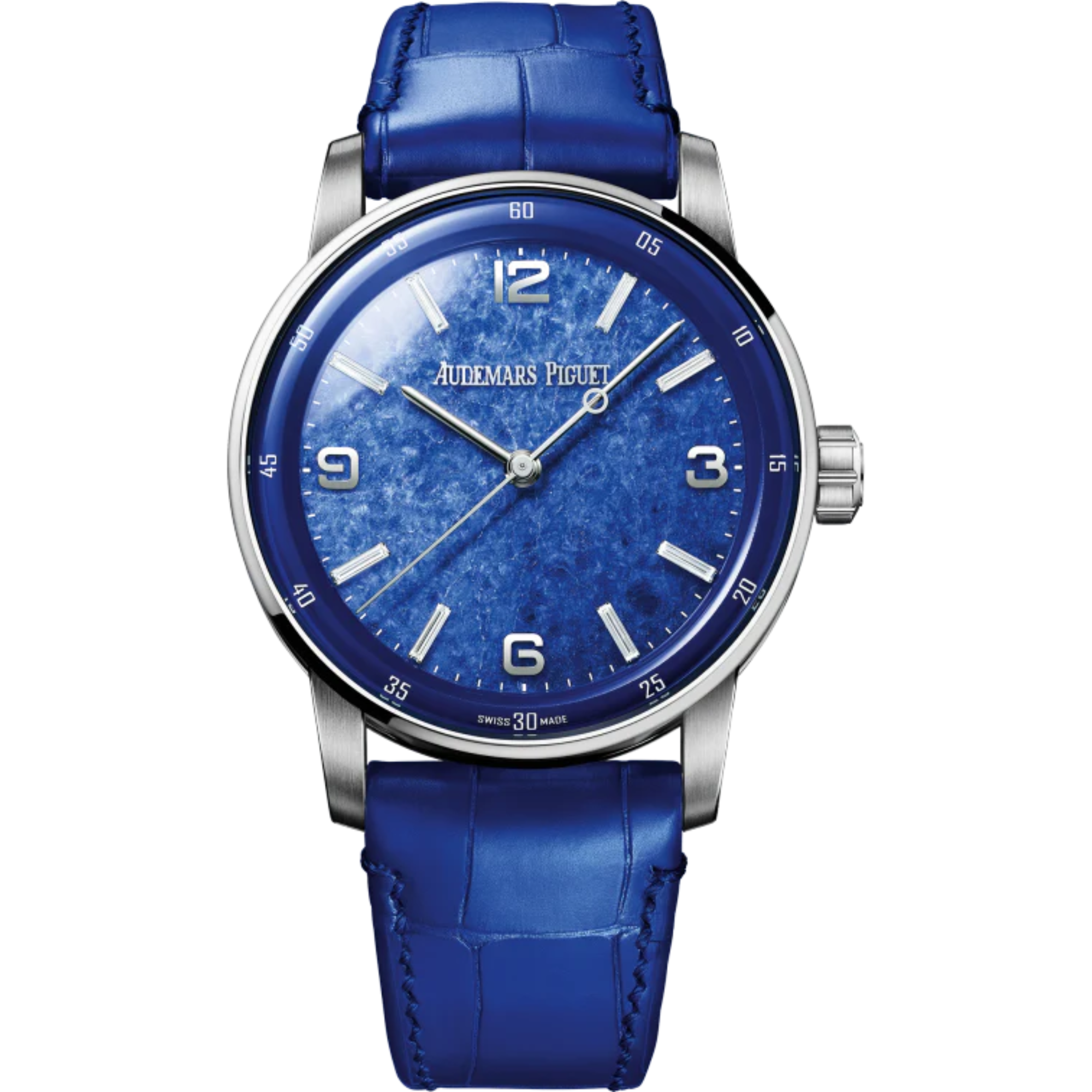 Code 11.59 by Audemars Piguet 41mm Blue Alligator Strap Sodalite Stone Dial 18-Carat White Gold Case - Audemars Piguet