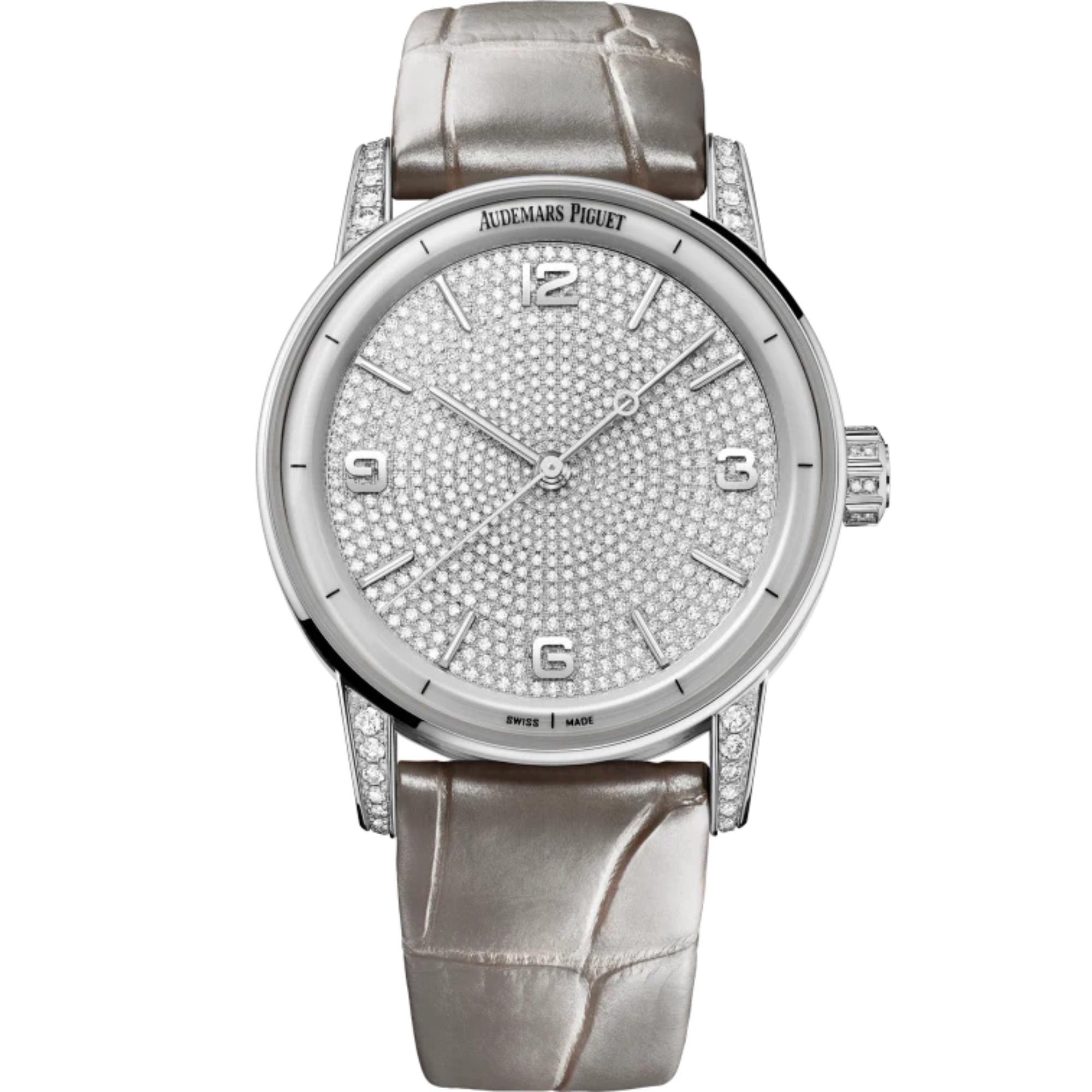 Code 11.59 by Audemars Piguet 41mm Pearly Grey Alligator Strap 18-Carat White Gold Dial 18-Carat White Gold Case - Audemars Piguet
