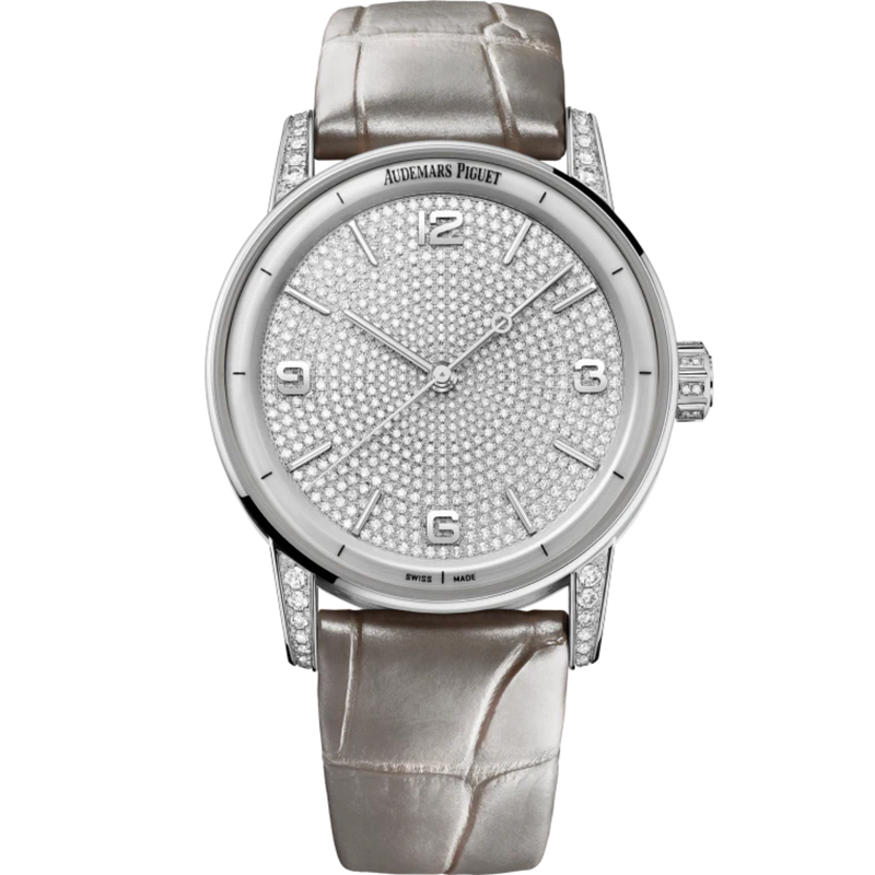 Code 11.59 by Audemars Piguet 41mm Pearly Grey Alligator Strap 18-Carat White Gold Dial 18-Carat White Gold Case - Audemars Piguet