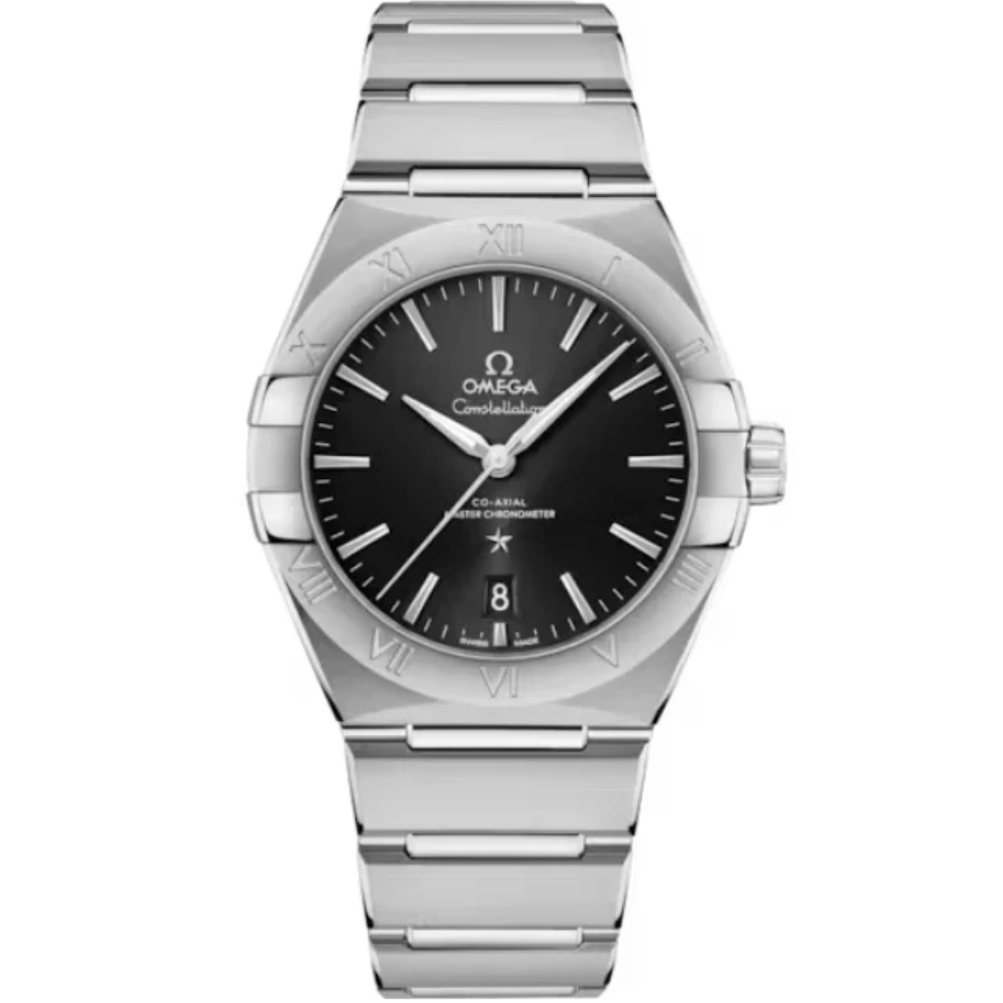 CONSTELLATION 39 MM STAINLESS STEEL WITH BLACK DIAL - Omega