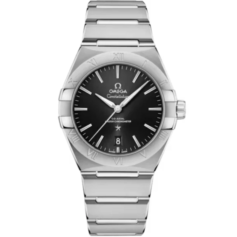 CONSTELLATION 39 MM STAINLESS STEEL WITH BLACK DIAL - Omega