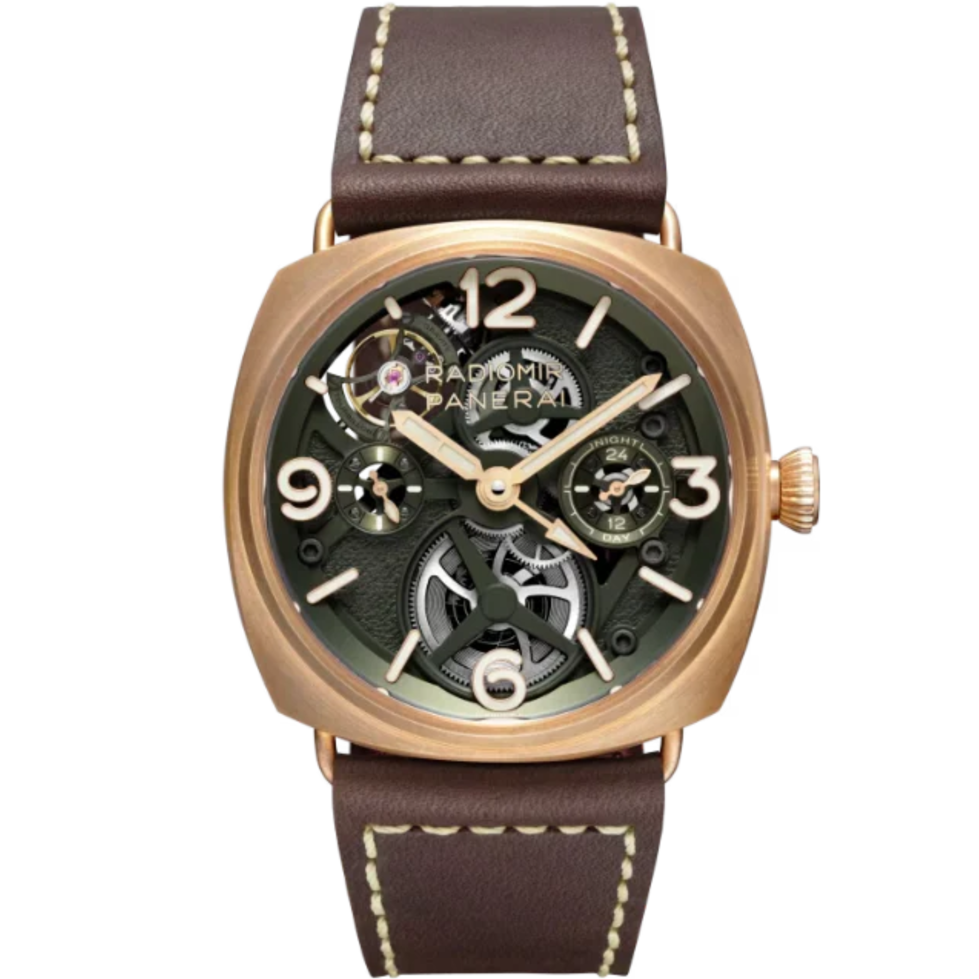 RADIOMIR TOURBILLION GMT BRONZO PAM01284 45 MM BRONZE WITH GREEN DIAL - Panerai
