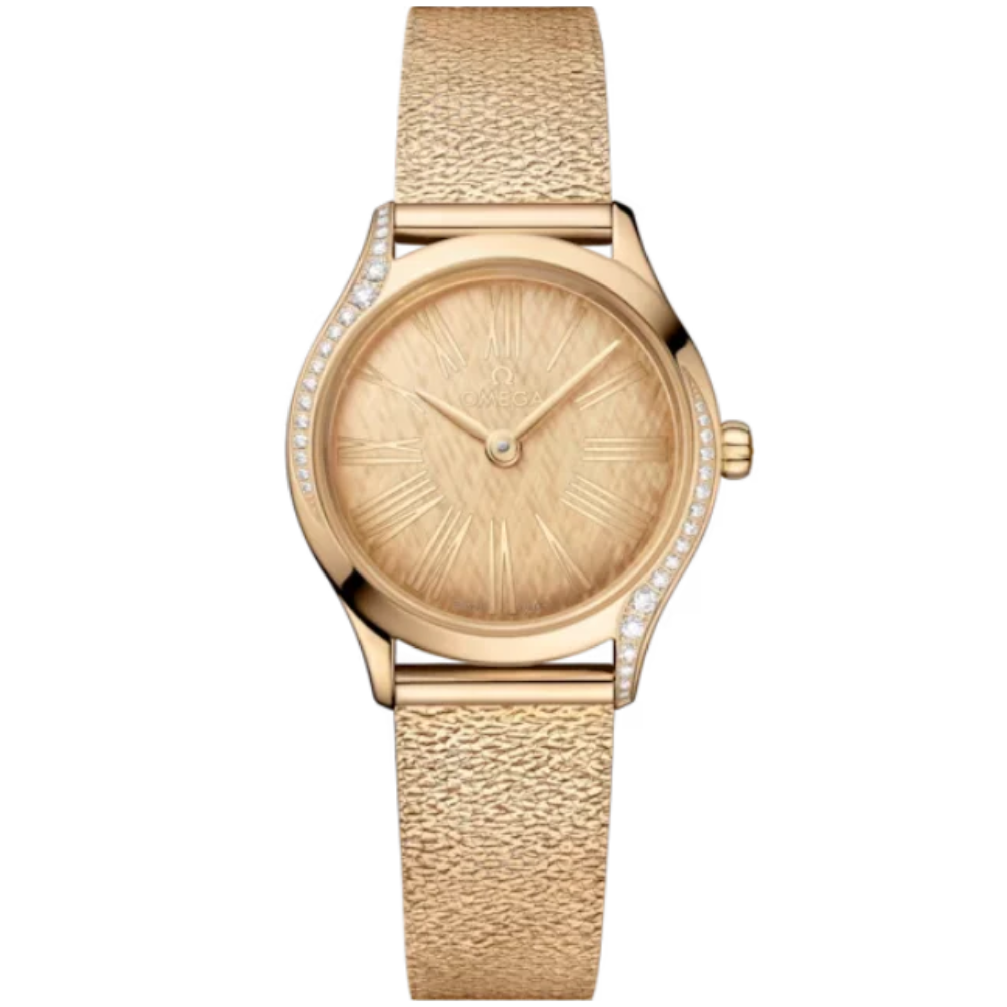 DE VILLE MINI TRÉSOR 26 MM MOONSHINE™ GOLD WITH YELLOW DIAL - Omega