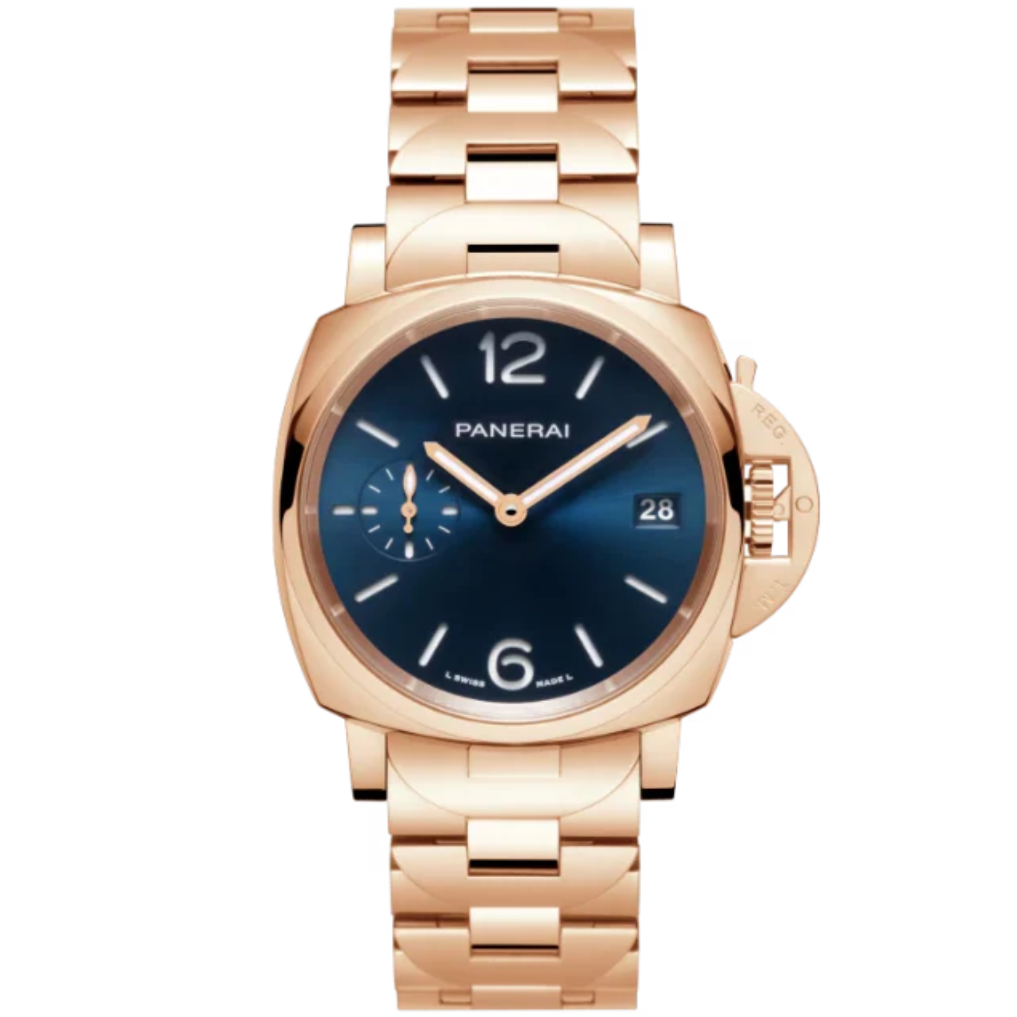 LUMINOR DUE TUTTOORO PAM01182 38 MM GOLDTECH™ WITH BLUE DIAL - Panerai