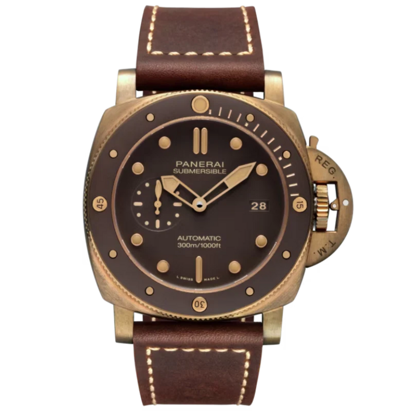 SUBMERSIBLE BONZO PAM00968 47 MM BRONZE WITH BLACK DIAL - Panerai