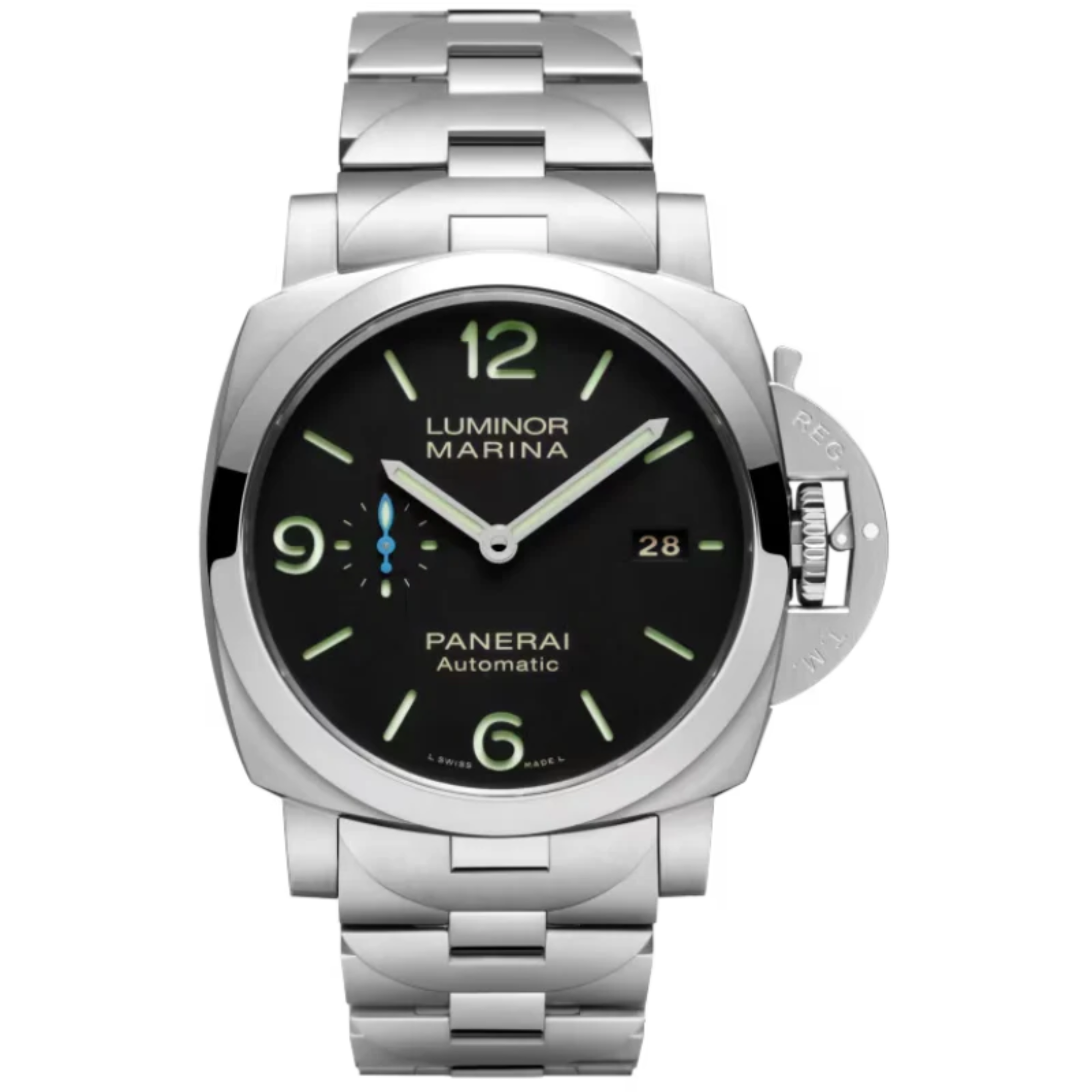 LUMINOR MARINA PAM01562 44 MM STAINLESS STEEL WITH BLACK DIAL - Panerai