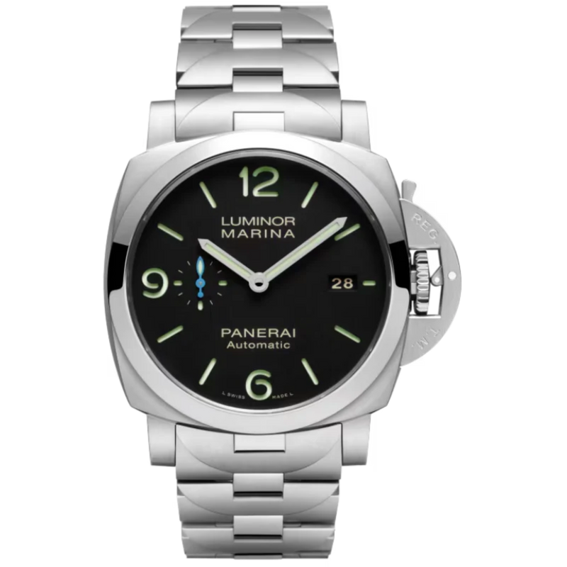 LUMINOR MARINA PAM01562 44 MM STAINLESS STEEL WITH BLACK DIAL - Panerai