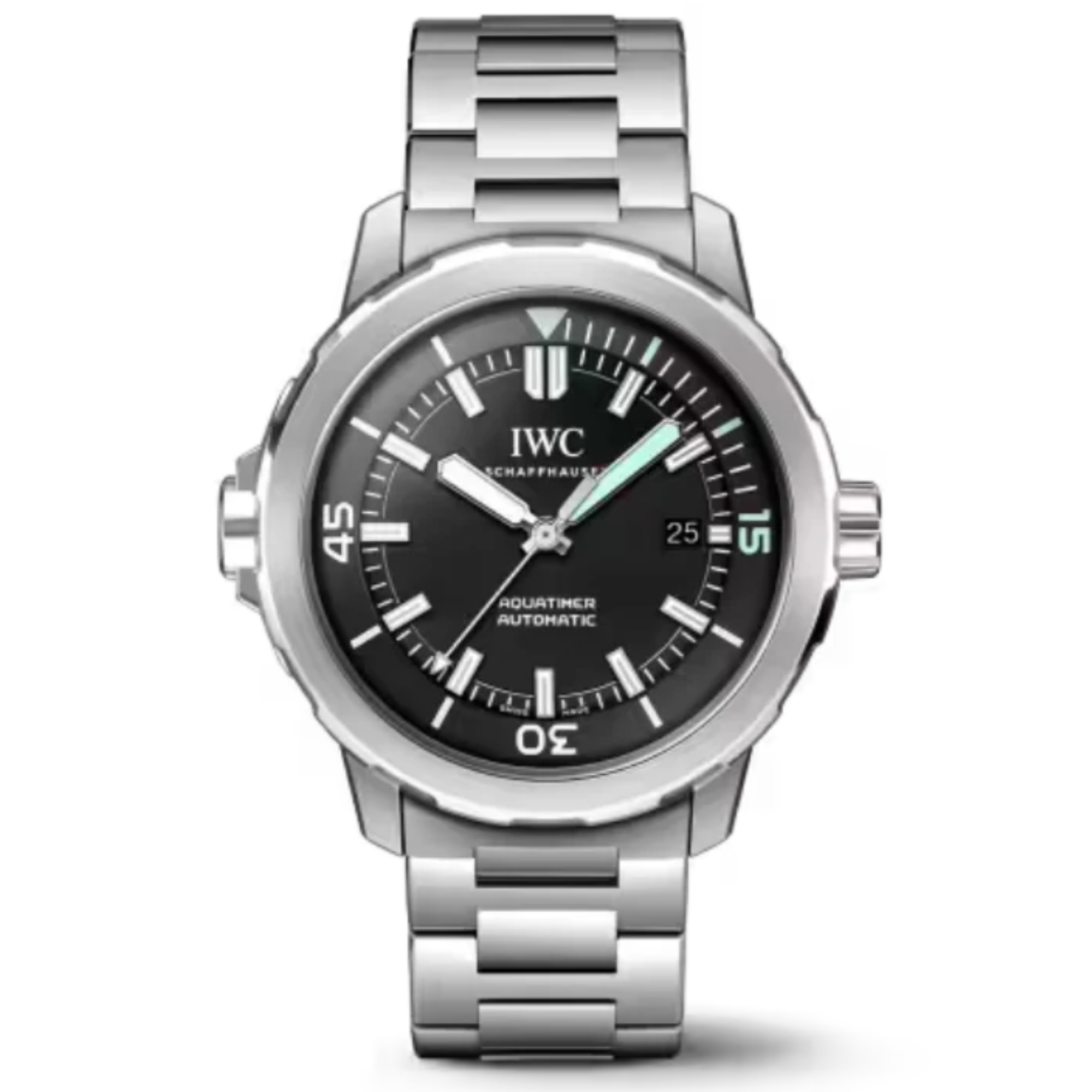 AQUATIMER AUTOMATIC 42 MM STAINLESS STEEL WITH BLACK DIAL - IWC