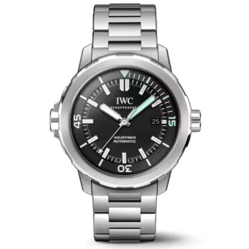 AQUATIMER AUTOMATIC 42 MM STAINLESS STEEL WITH BLACK DIAL - IWC
