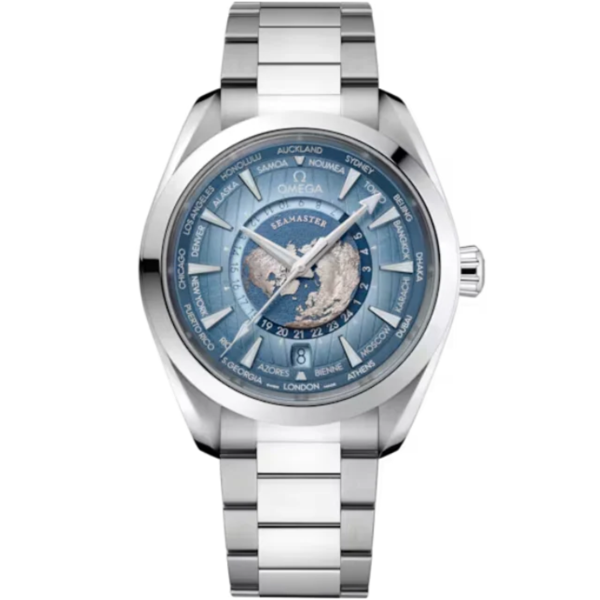 SEAMASTER AQUA TERRA 150M 43 MM STAINLESS STEEL WITH BLUE DIAL - Omega