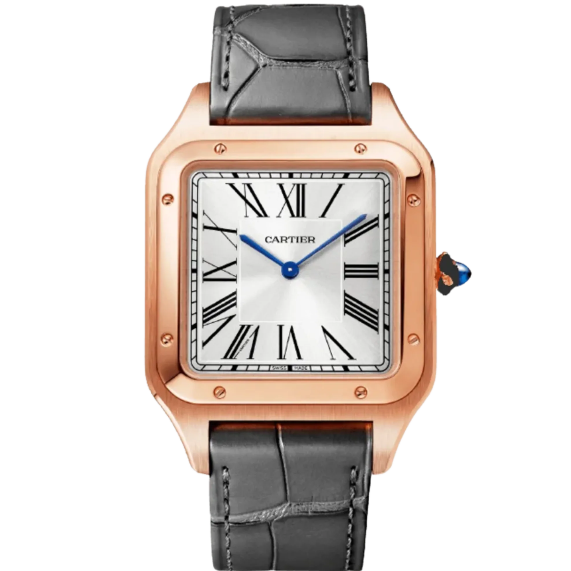 Cartier WGSA0032 Rose Gold Santos-Dumont Silver Dial - Cartier