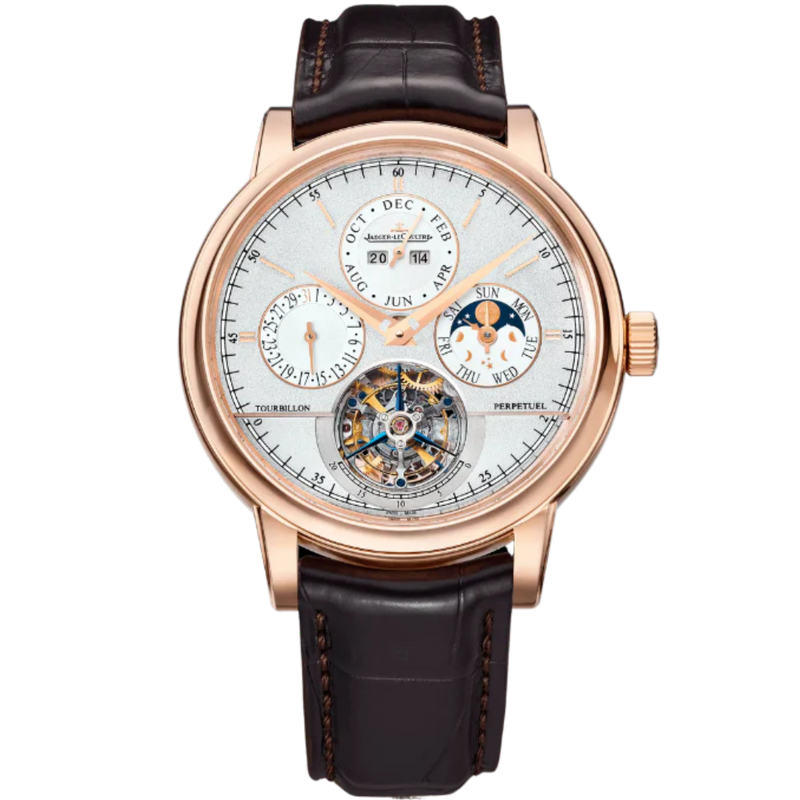 MASTER GRANDE TRADITION CALIBRE 985 42 MM 18K ROSE GOLD WITH SILVER GREY GRAINED DIAL - Jaeger-LeCoultre