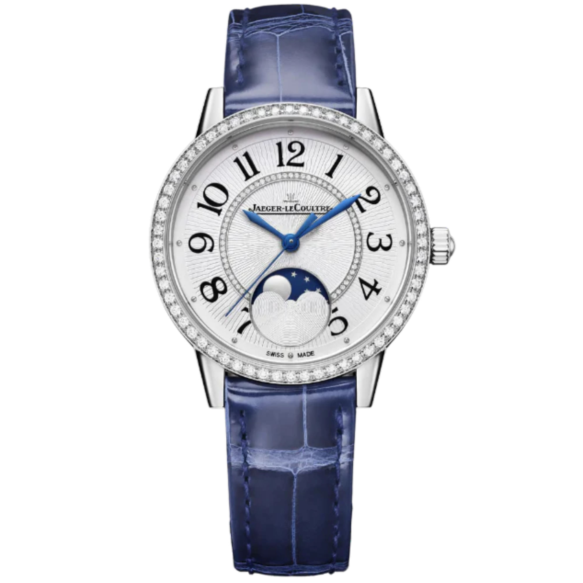 RENDEZ-VOUS CLASSIC MOON 34 MM STAINLESS STEEL WITH SILVER GREY GUILLOCHE DIAL - Jaeger-LeCoultre