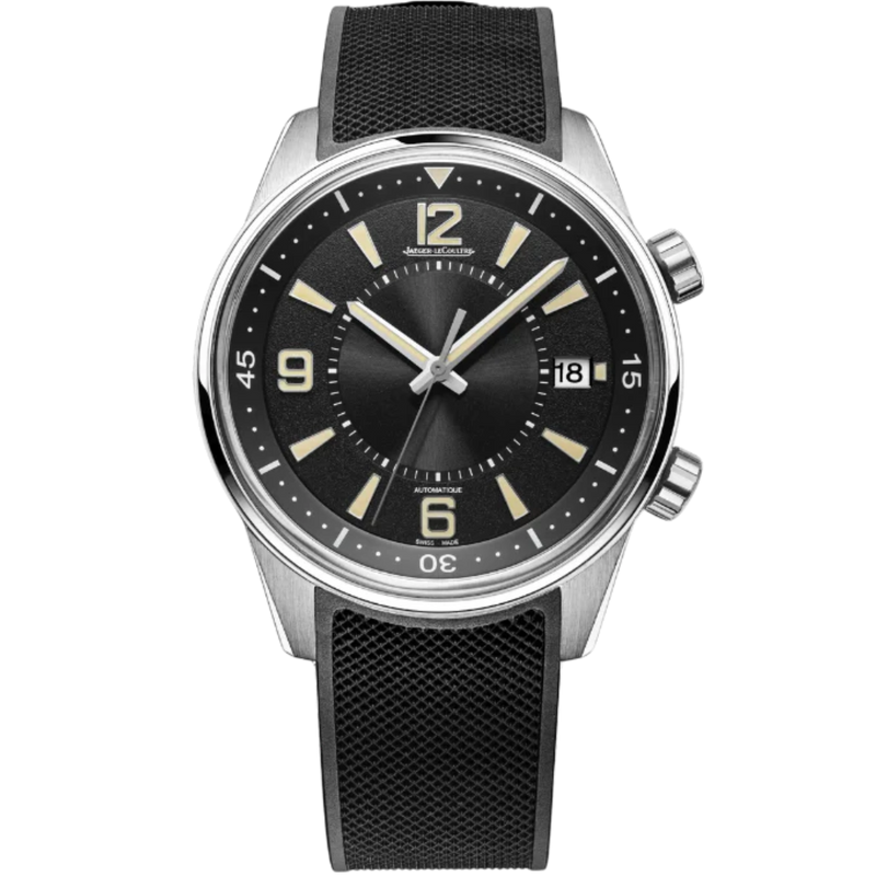 POLARIS DATE 42 MM STAINLESS STEEL WITH BLACK SUNBURST DIAL - Jaeger-LeCoultre