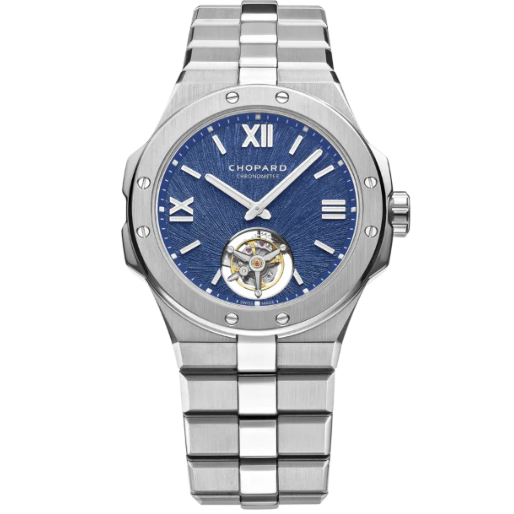 ALPINE EAGLE FLYING TOURBILLON 41 MM LUCENT STEEL™ WITH BLUE DIAL - Chopard