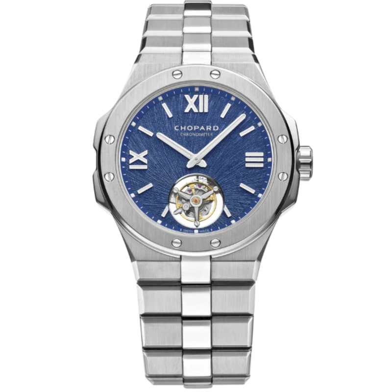 ALPINE EAGLE FLYING TOURBILLON 41 MM LUCENT STEEL™ WITH BLUE DIAL - Chopard