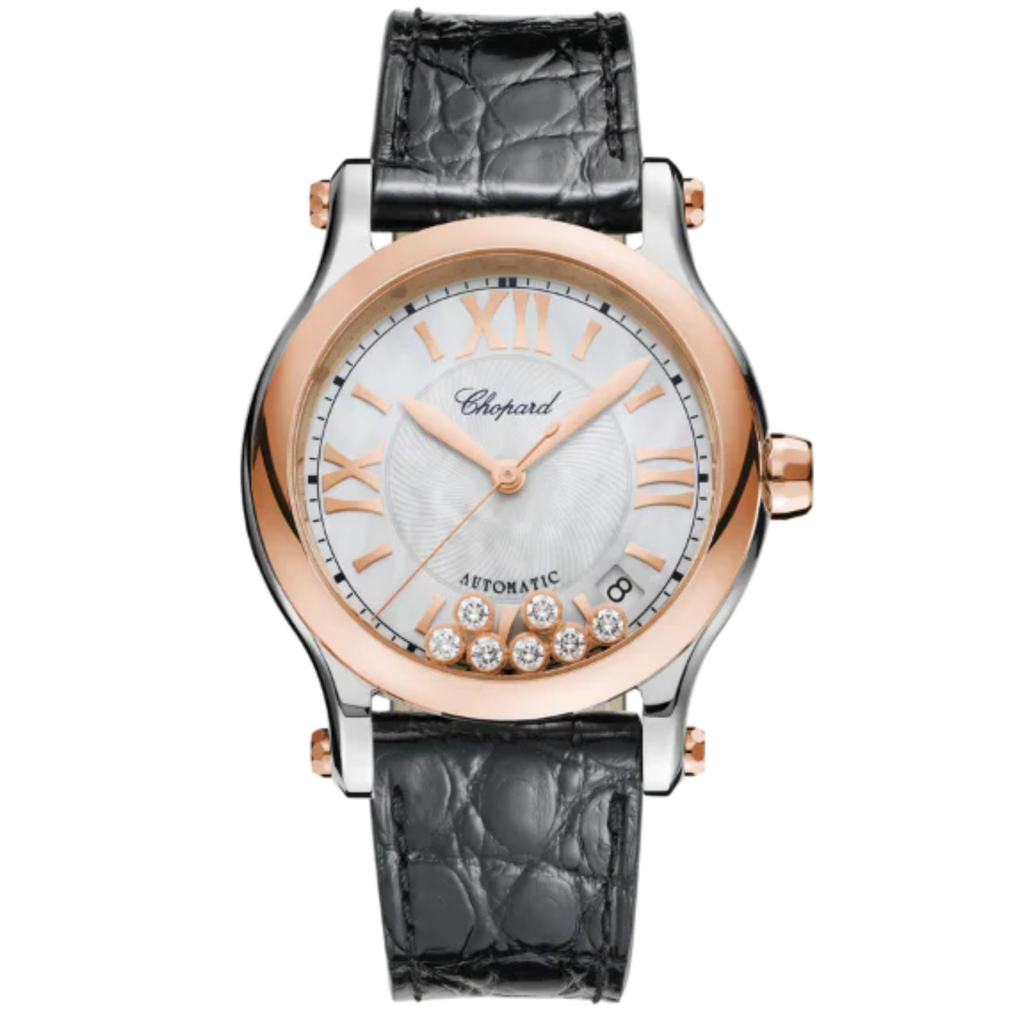 HAPPY SPORT 36 MM ETHICAL ROSE GOLD - LUCENT STEEL™ WITH MOTHER OF PEARL DIAL - Chopard