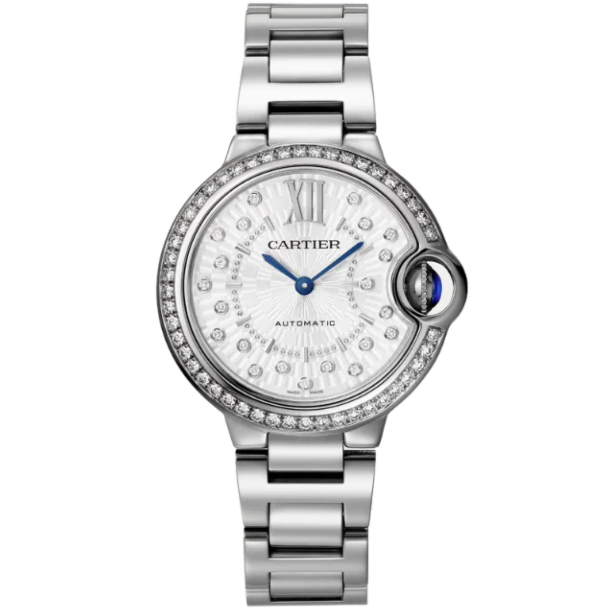 BALLON BLEU DE CARTIER 33 MM STAINLESS STEEL WITH SILVER DIAL - Cartier