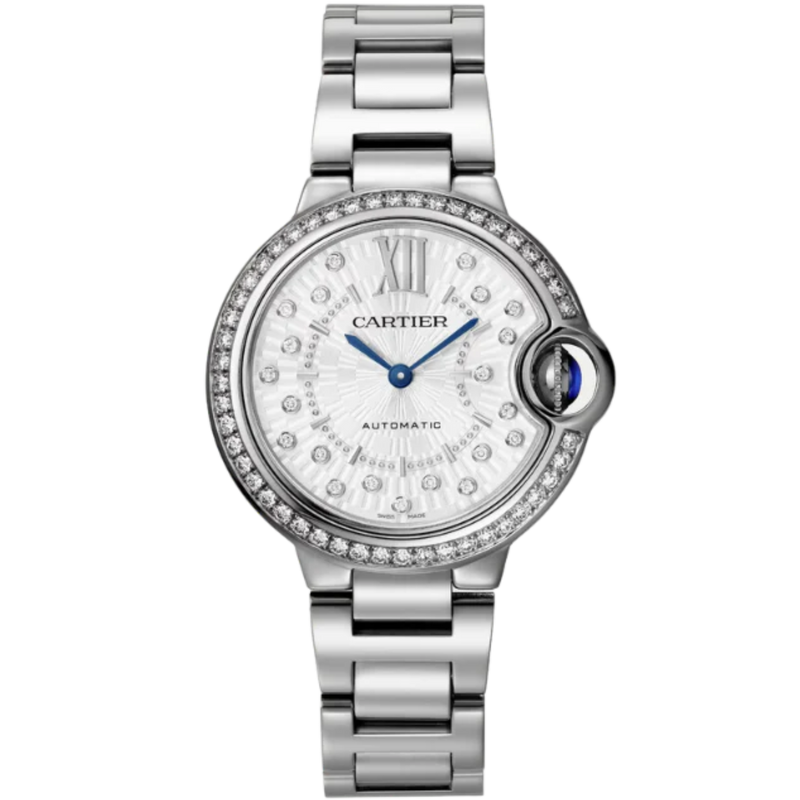 BALLON BLEU DE CARTIER 33 MM STAINLESS STEEL WITH SILVER DIAL - Cartier