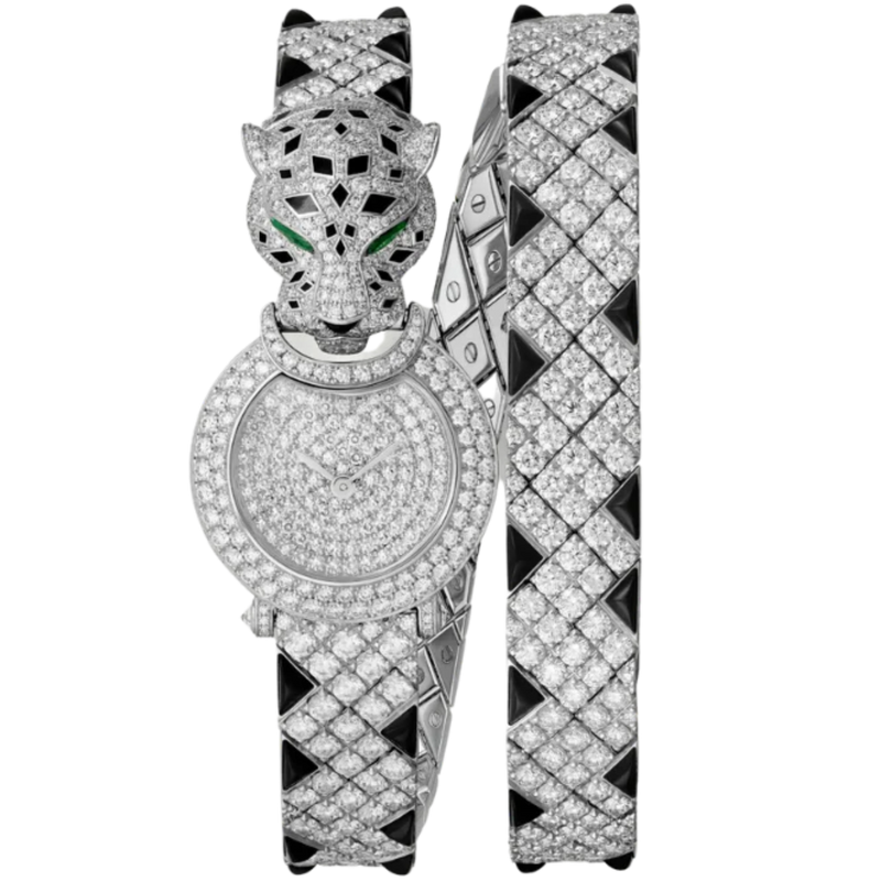 LA PANTHERE DE CARTIER 24 MM RHODIUMIZED WHITE GOLD - Cartier