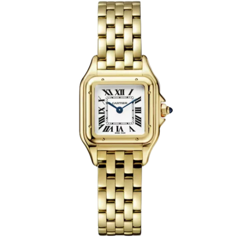 PANTHERE DE CARTIER 30 MM YELLOW GOLD WITH SILVER DIAL - Cartier