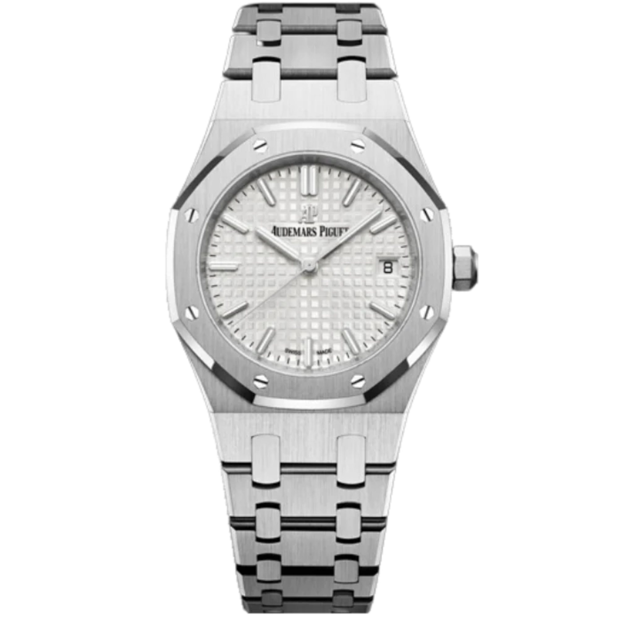 Audemars Piguet Ref. 77350ST.OO.1261ST.01 34MM Stainless Steel Royal Oak White Dial - Audemars Piguet
