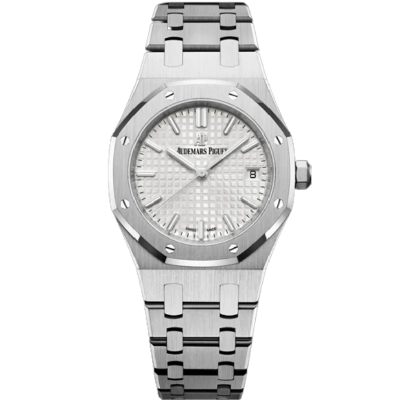 Audemars Piguet Ref. 77350ST.OO.1261ST.01 34MM Stainless Steel Royal Oak White Dial - Audemars Piguet