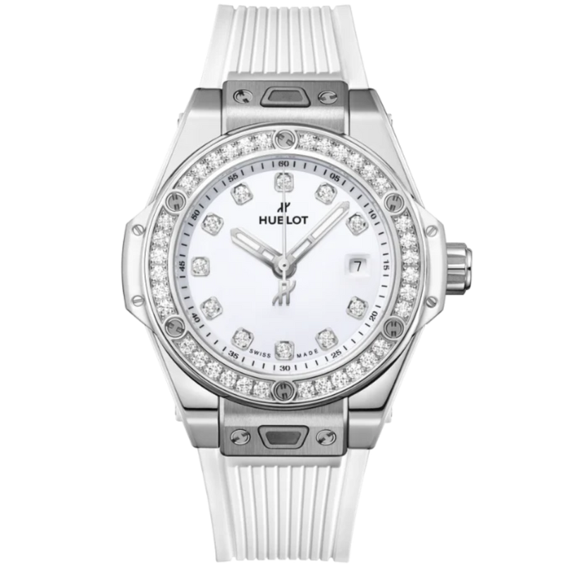 Big Bang 33mm ONE CLICK STEEL WHITE DIAMONDS MARKERS - Hublot