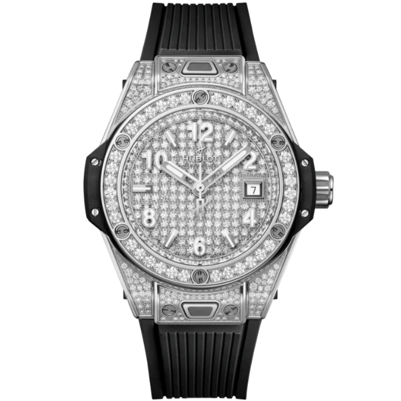 Big Bang 33mm ONE CLICK STEEL FULL PAVÉ - Hublot