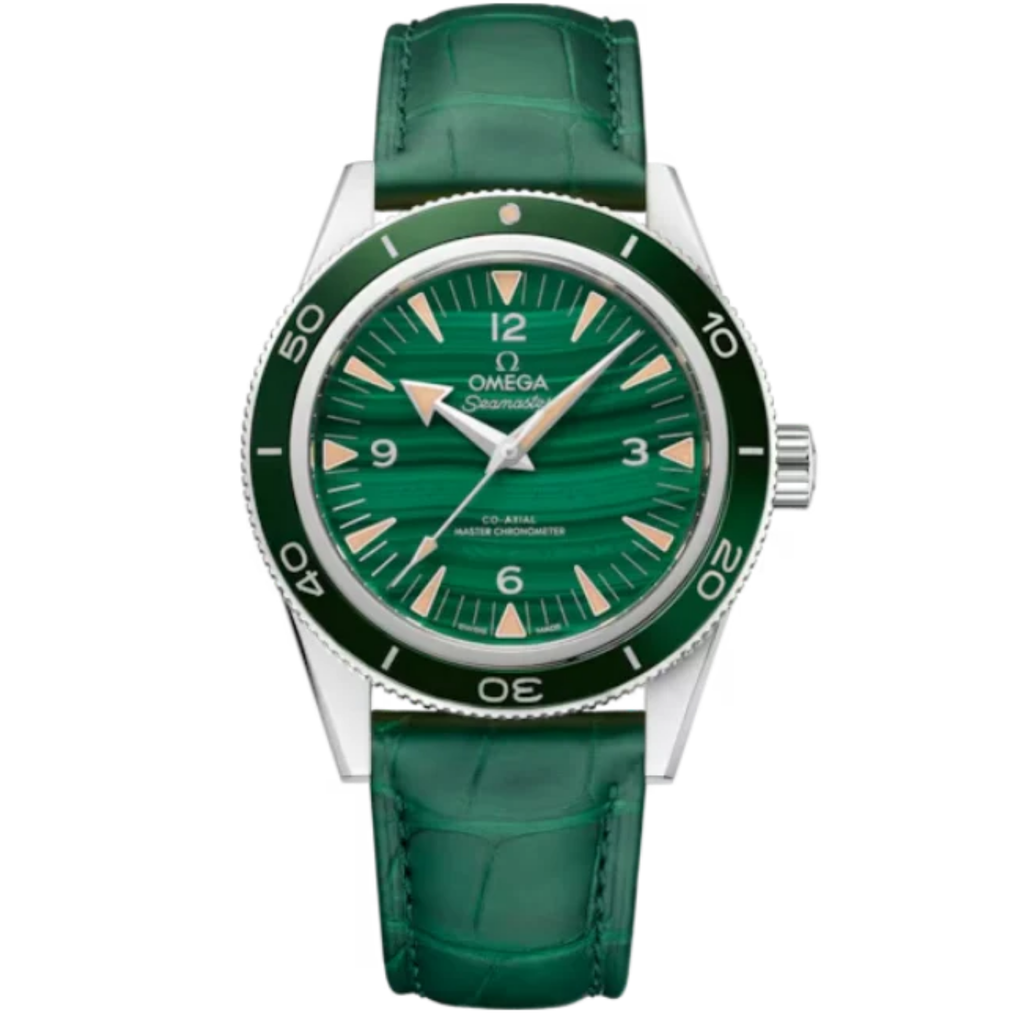SEAMASTER 300 41 MM PLATINUM WITH GREEN DIAL - Omega