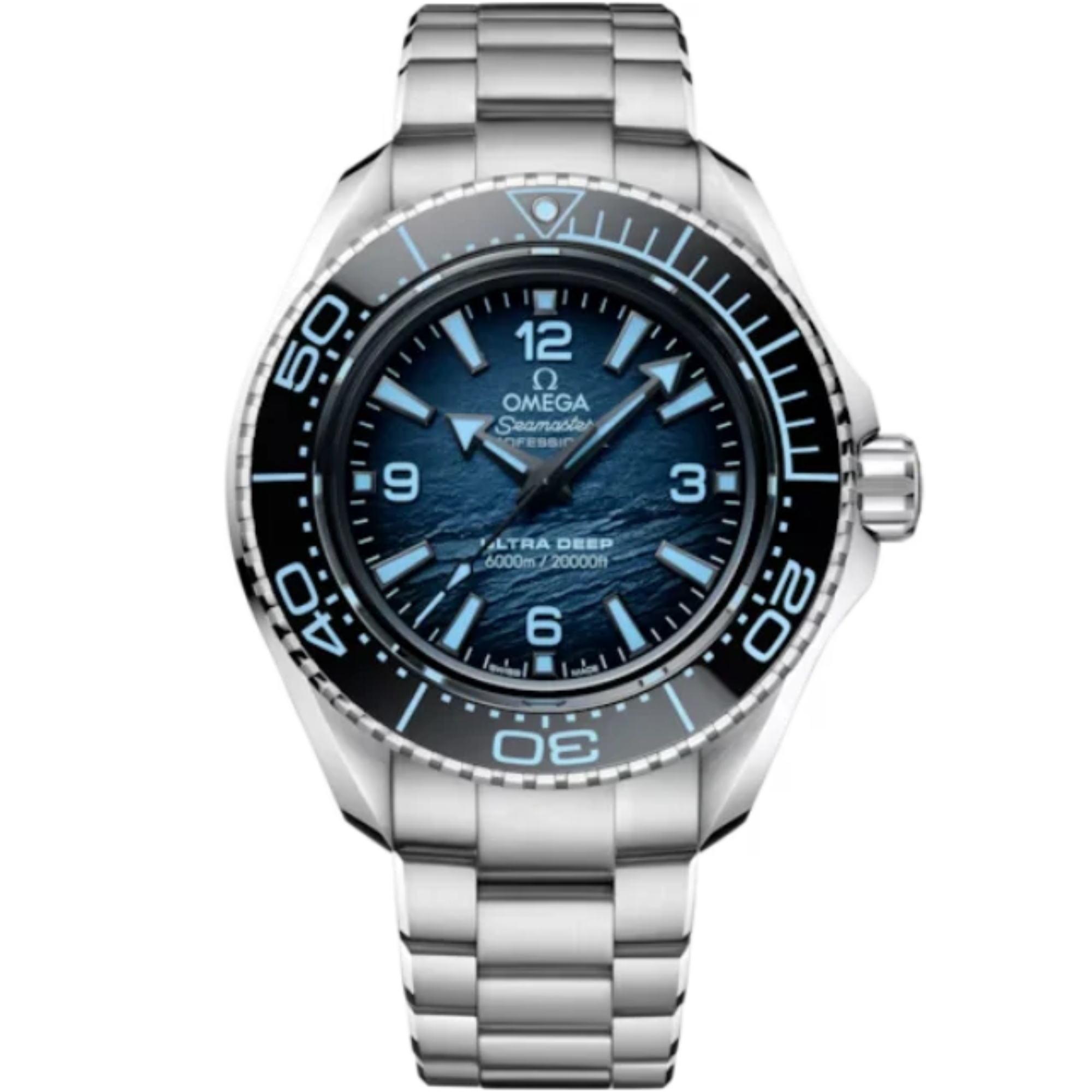 SEAMASTER PLANET OCEAN 6000M ULTRA DEEP 45 MM O-MEGASTEEL WITH BLUE DIAL - Omega