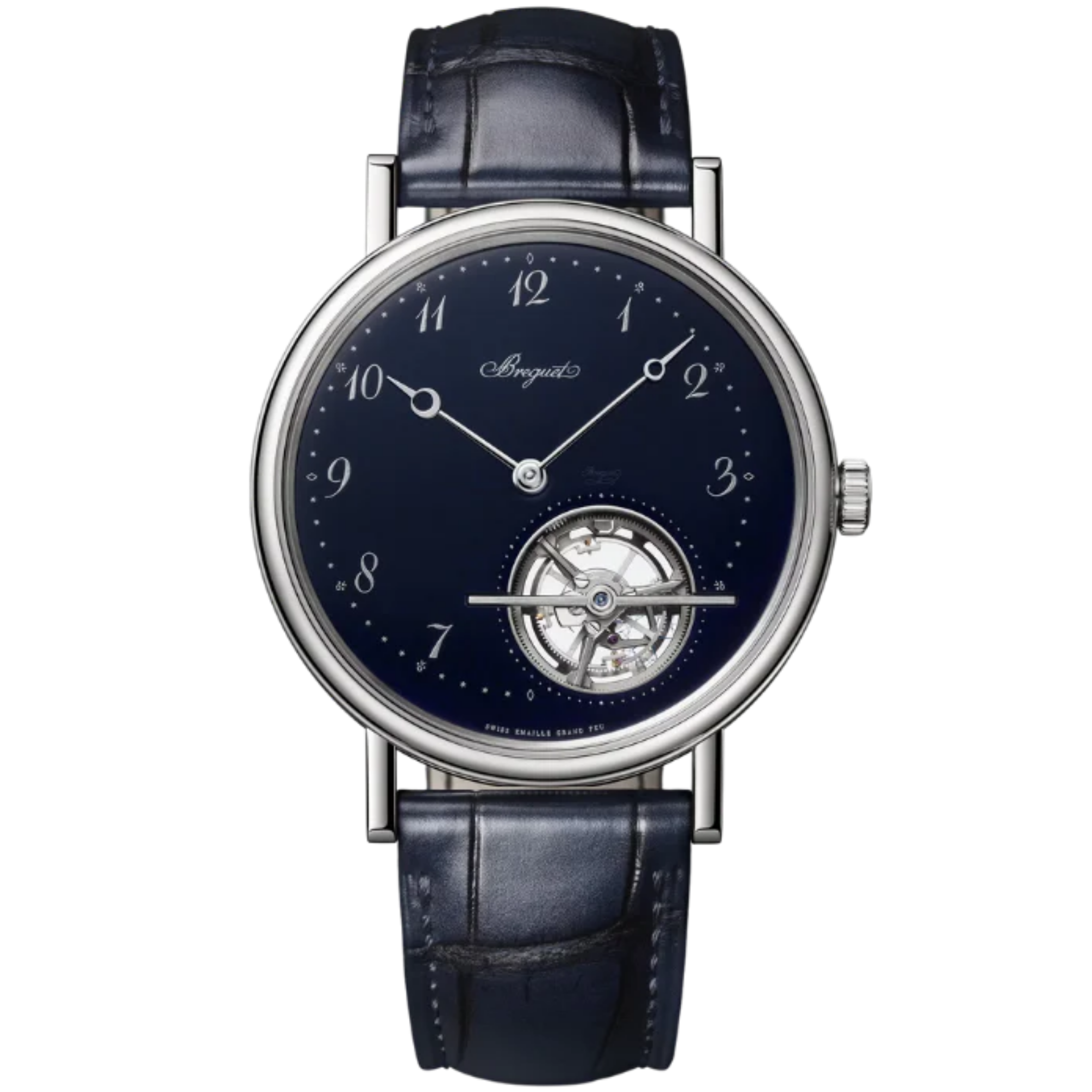 TOURBILLON EXTRA-PLAT 5367 41 MM PLATINUM WITH BLUE "GRAND FEU" ENAMEL DIAL - Chopard