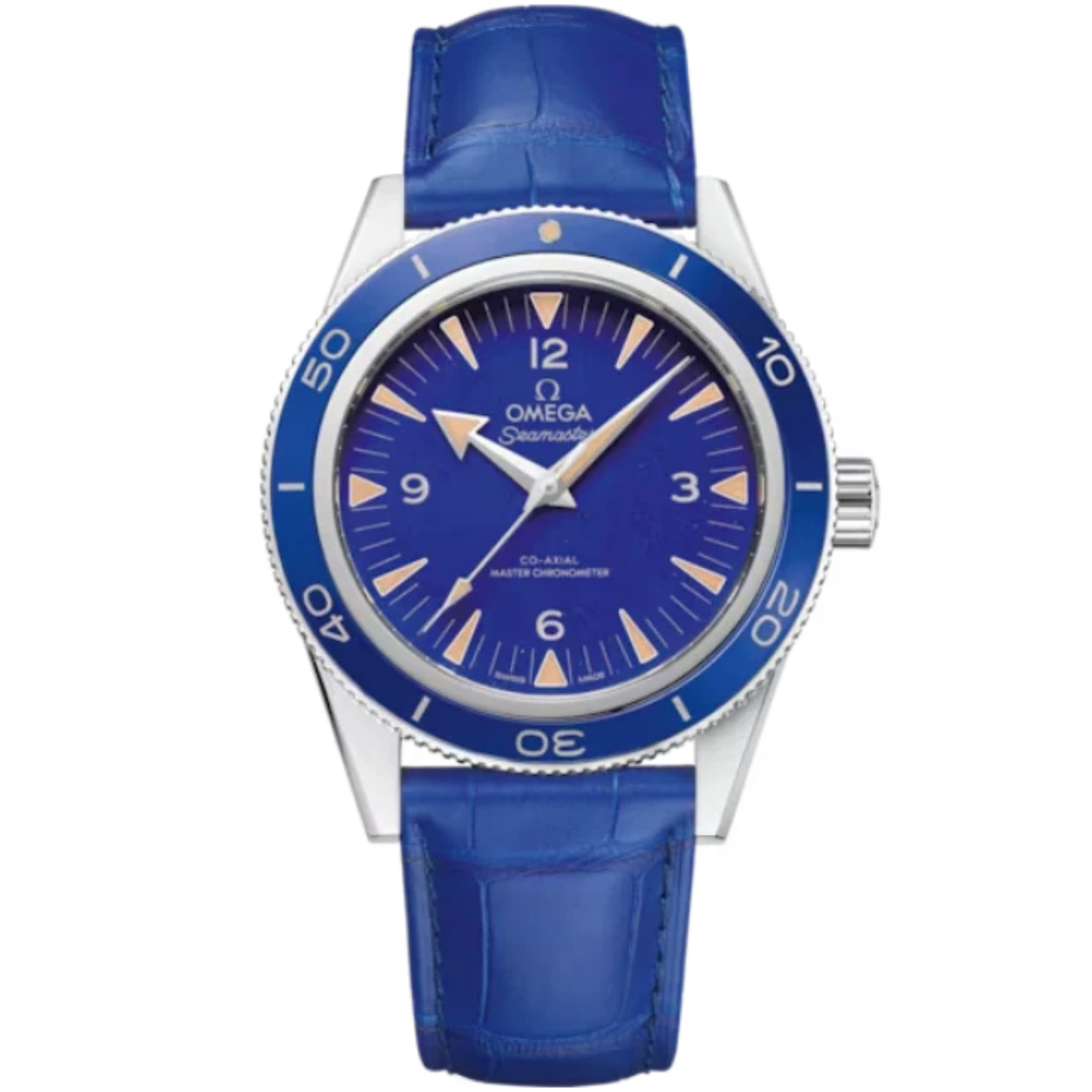 SEAMASTER 300 41 MM PLATINUM WITH BLUE DIAL - Omega