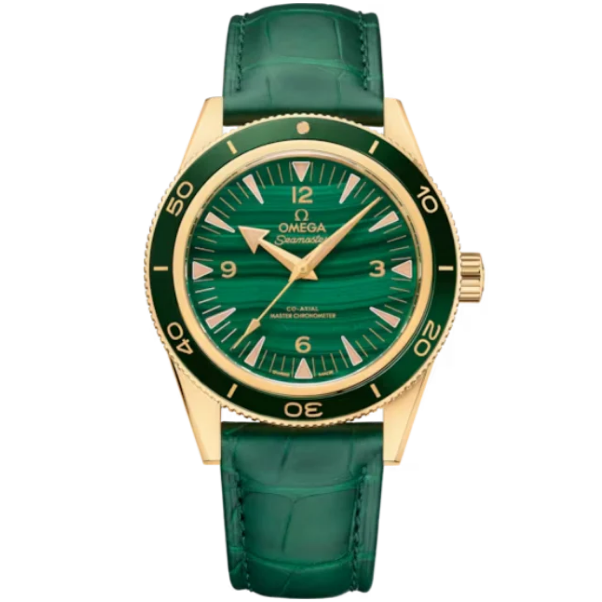 SEAMASTER 300 41 MM YELLOW GOLD WITH GREEN DIAL - Omega