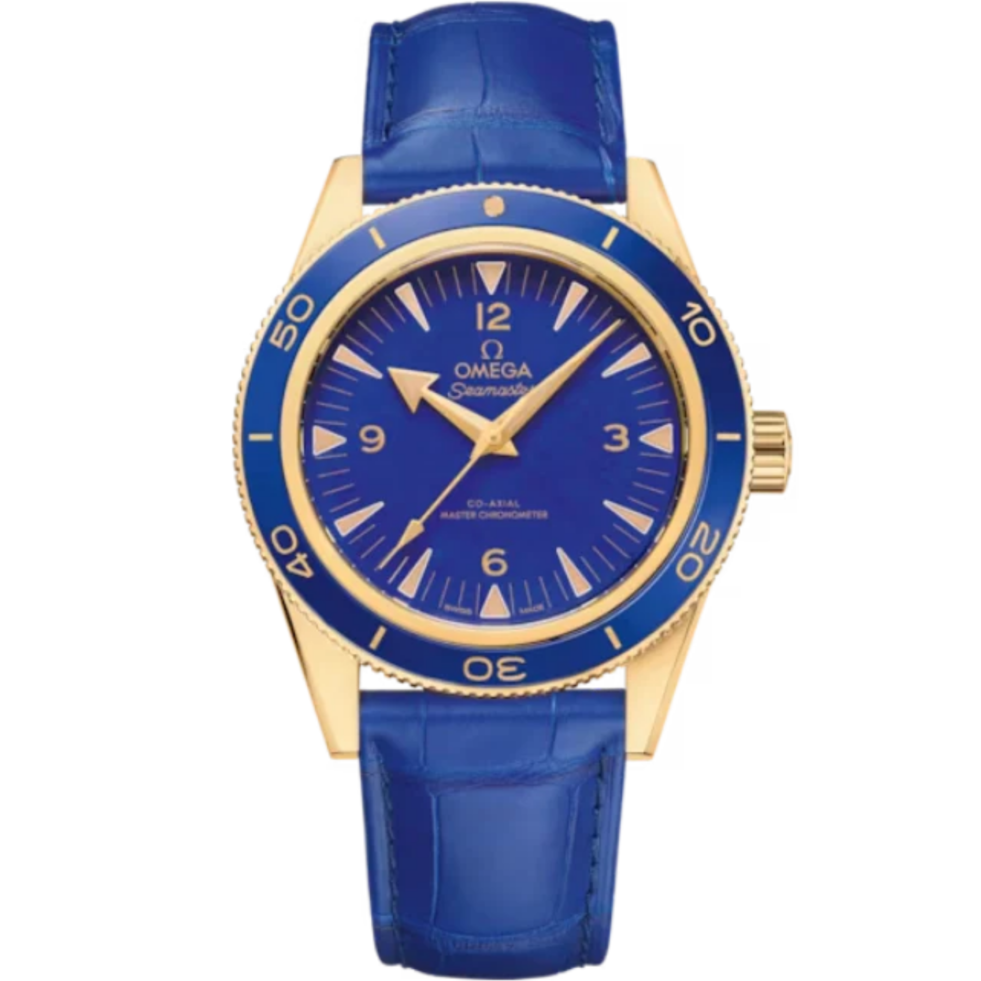 SEAMASTER 300 41 MM YELLOW GOLD WITH BLUE DIAL - Omega