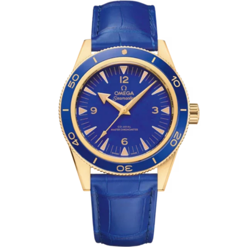 SEAMASTER 300 41 MM YELLOW GOLD WITH BLUE DIAL - Omega