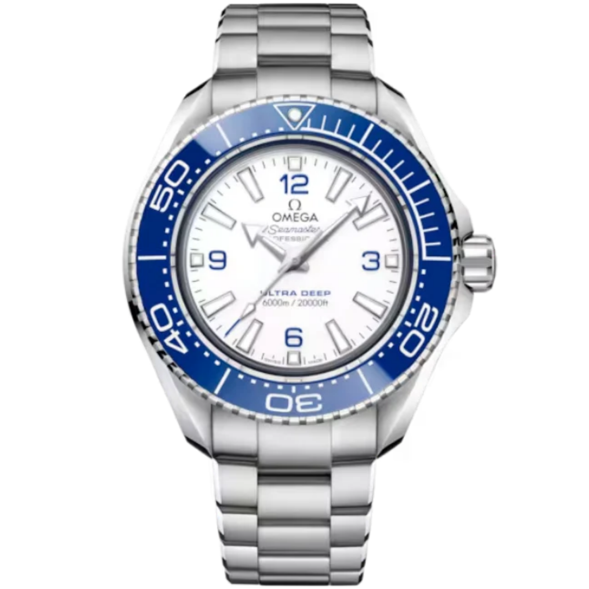 SEAMASTER PLANET OCEAN 6000M ULTRA DEEP 45 MM O-MEGASTEEL WITH WHITE DIAL - Omega