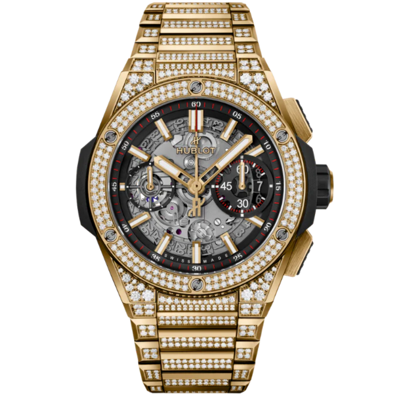 Big Bang 42mm INTEGRATED YELLOW GOLD PAVÉ - Hublot