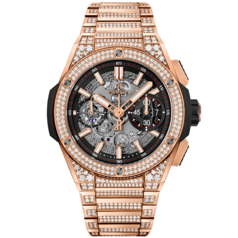 Big Bang 42mm INTEGRATED KING GOLD PAVÉ - Hublot