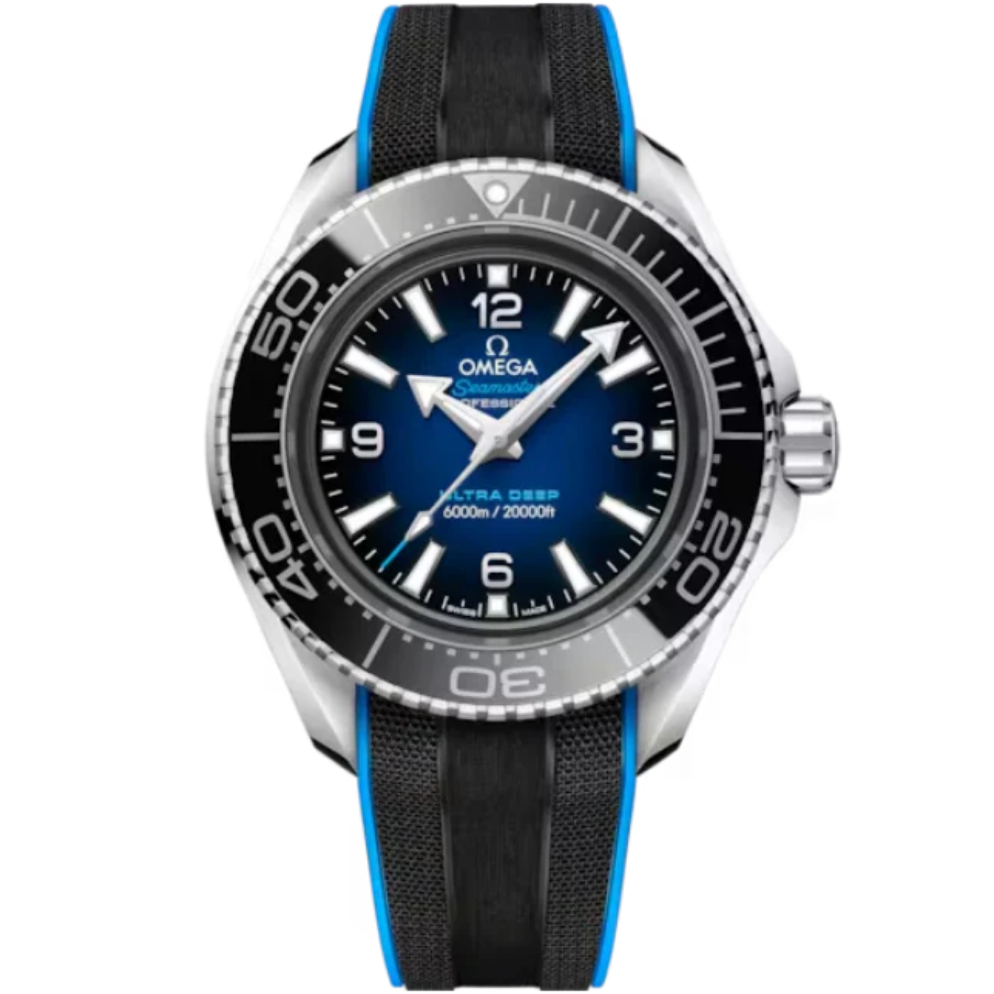 SEAMASTER PLANET OCEAN 6000M ULTRA DEEP 45 MM O-MEGASTEEL WITH BLUE DIAL - Omega