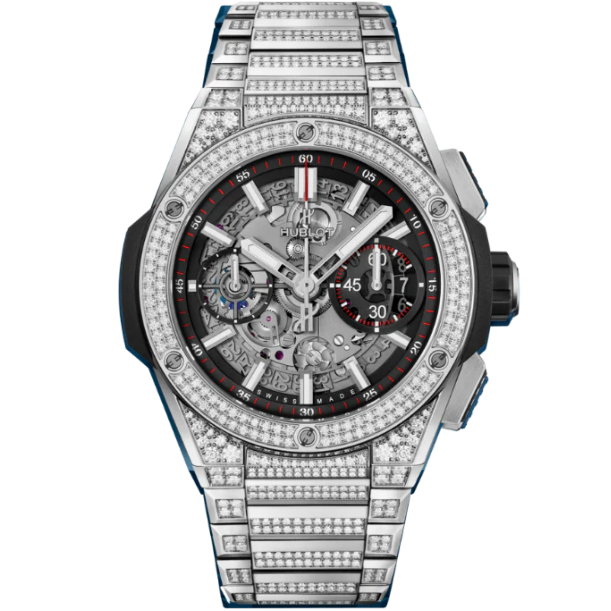 Big Bang 42mm INTEGRATED TITANIUM PAVÉ - Hublot