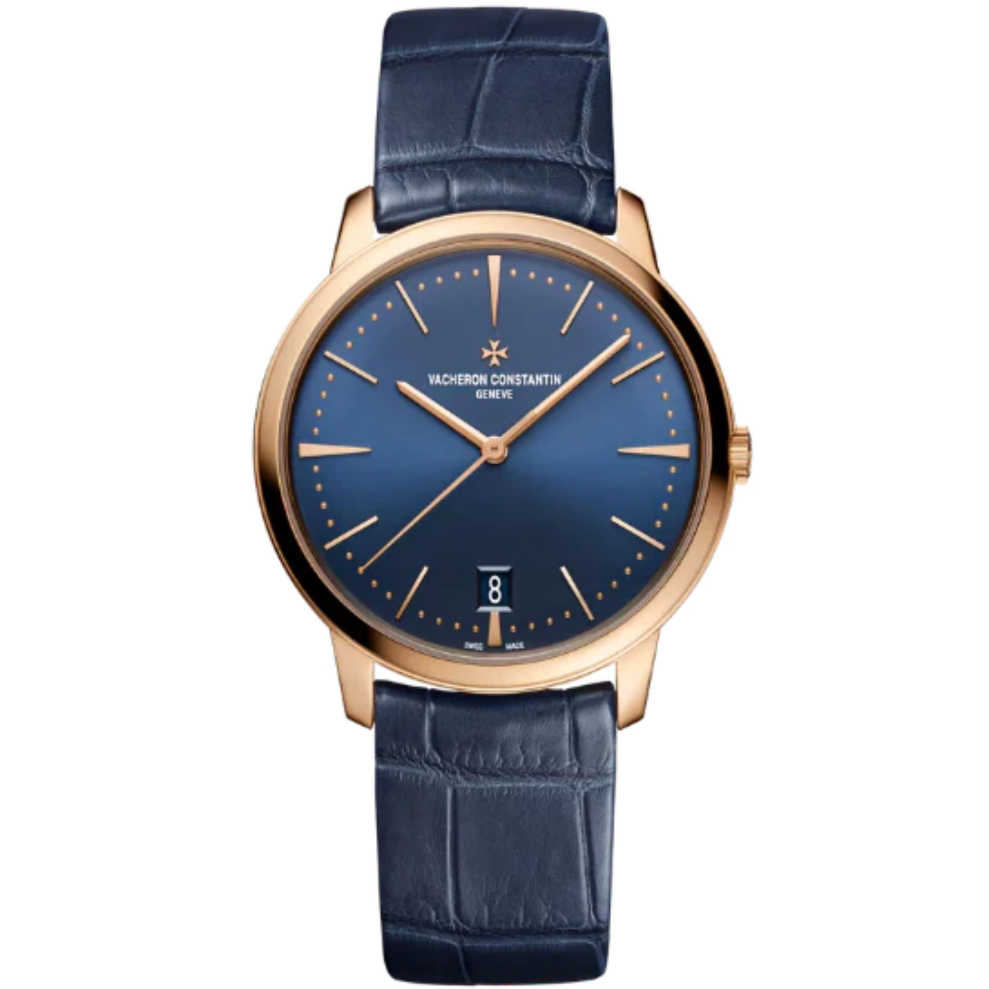 PATRIMONY SELF-WINDING 36 MM 18K PINK GOLD WITH BLUE BRASS DIAL - Vacheron Constantin