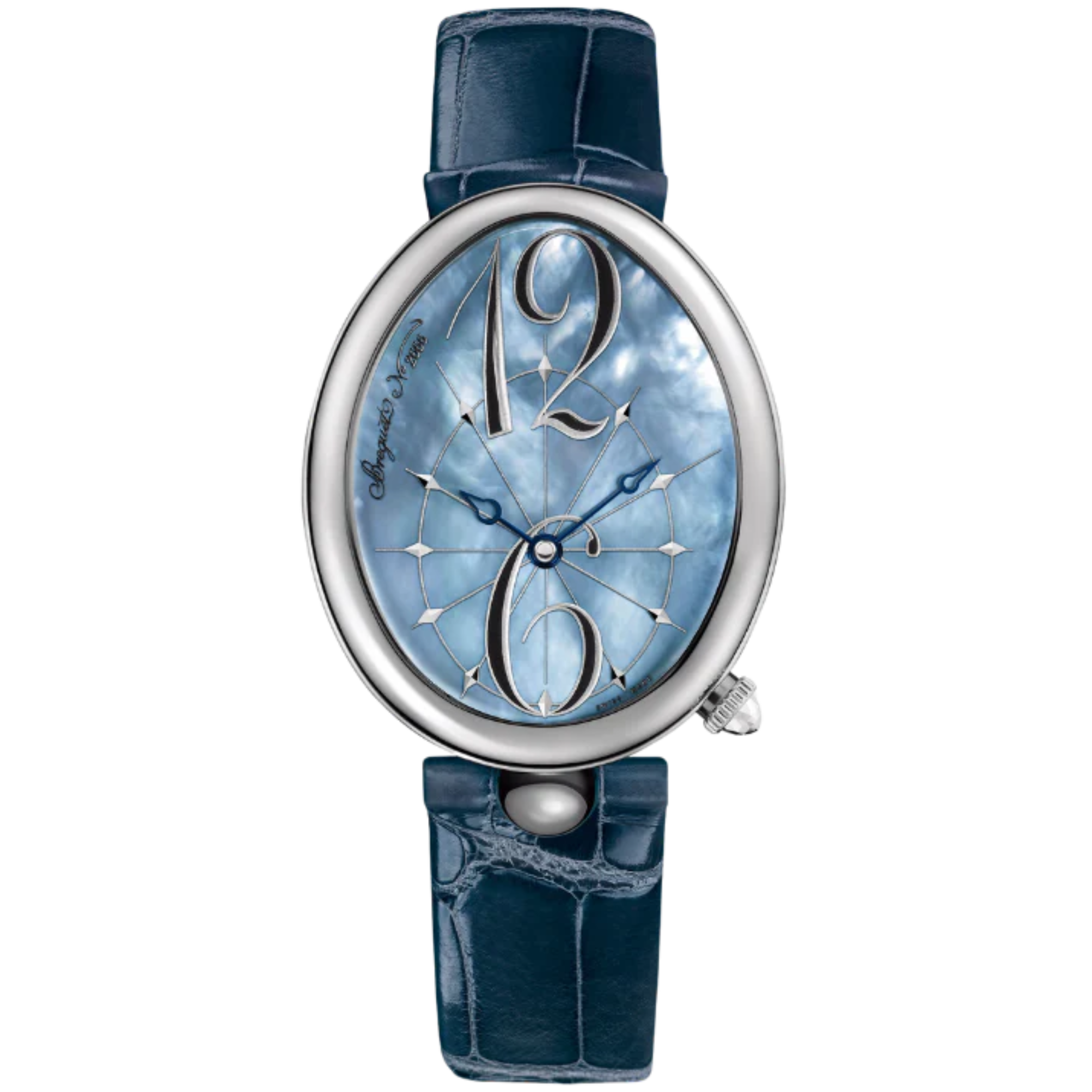 REINE DE NAPLES 8967 43 MM STAINLESS STEEL WITH BLUE MOTHER OF PEARL DIAL - Breguet