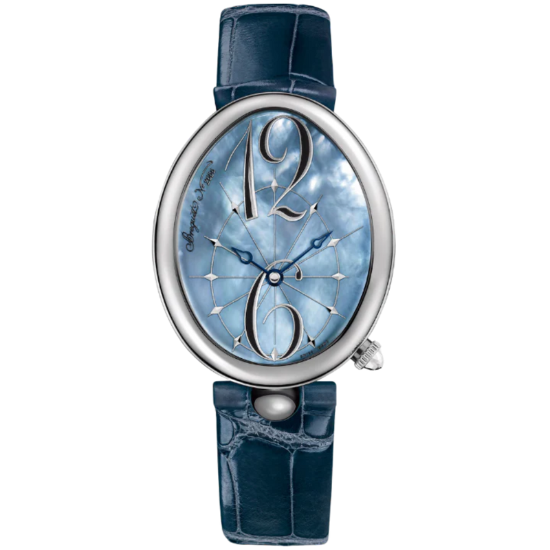 REINE DE NAPLES 8967 43 MM STAINLESS STEEL WITH BLUE MOTHER OF PEARL DIAL - Breguet
