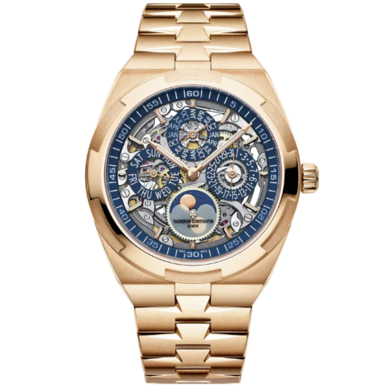OVERSEAS PERPETUAL CALENDAR ULTRA-THIN SKELETON 41 MM PINK GOLD - Vacheron Constantin