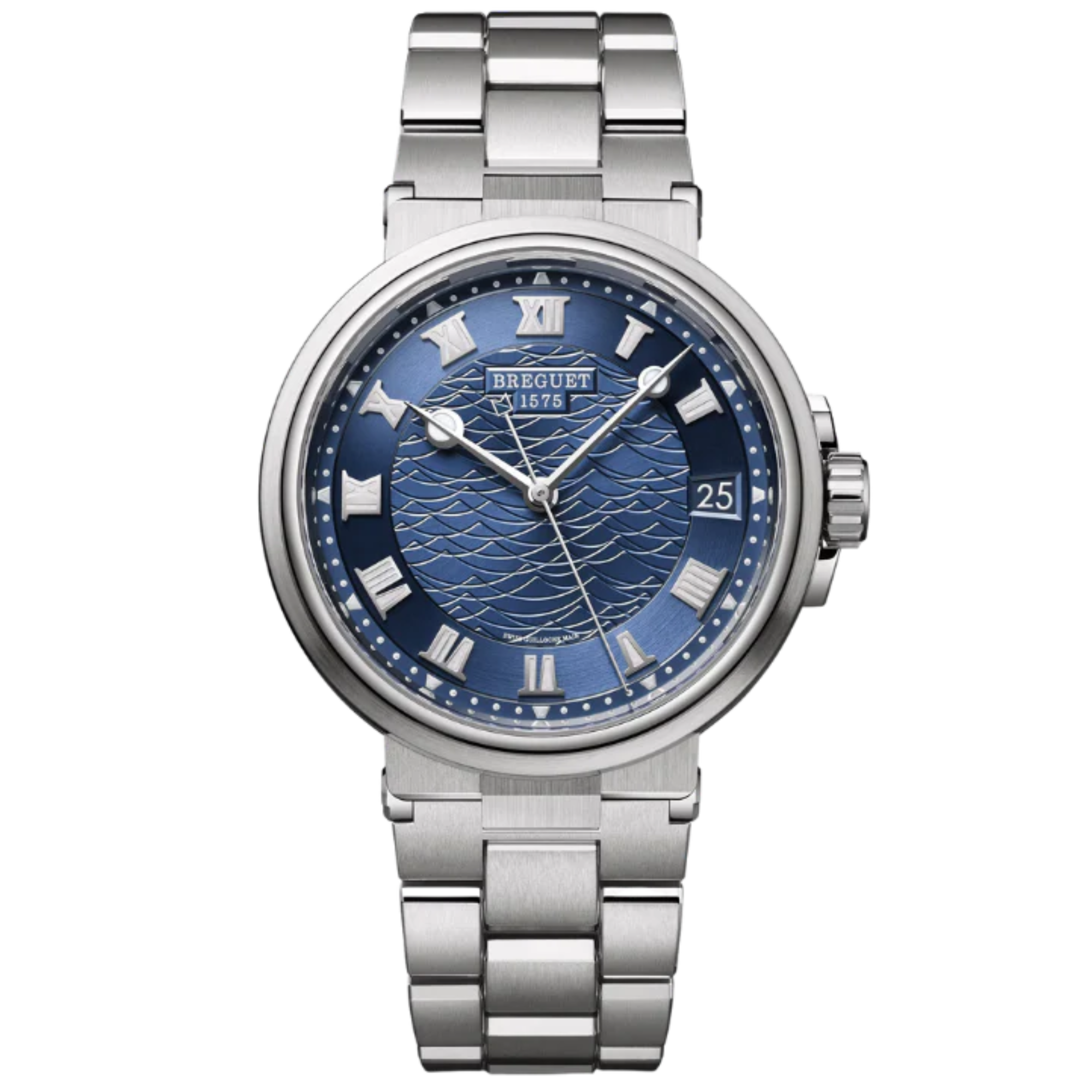MARINE 5517 40 WHITE GOLD WITH SUNBURST BLUE DIAL - Breguet